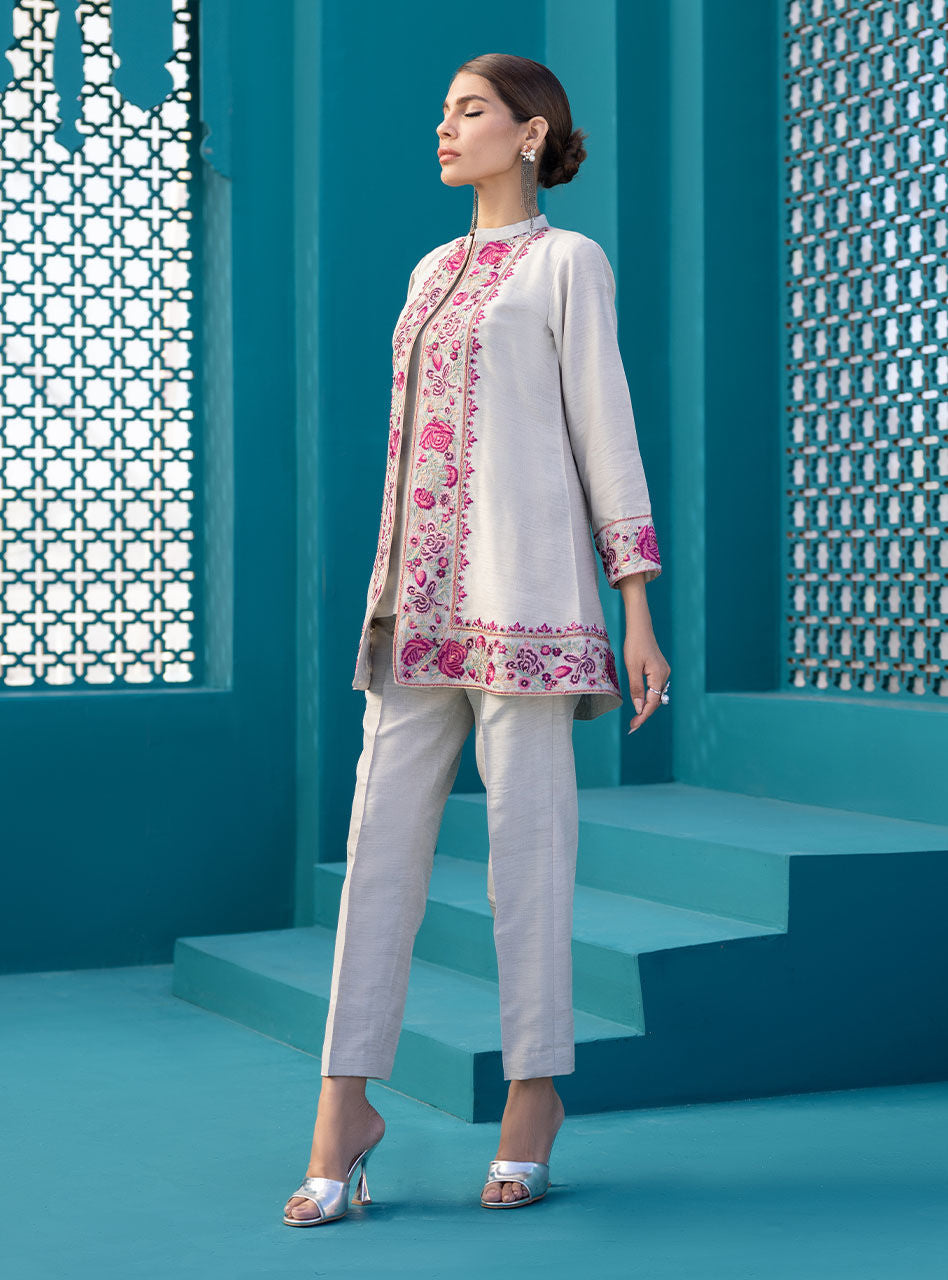 Zainab Chottani | Luxury Pret | MYSTI TAUPE by Zainab Chottani - Designer Dress - Type: Ladies Clothes - Available at Libayah - 100% Original