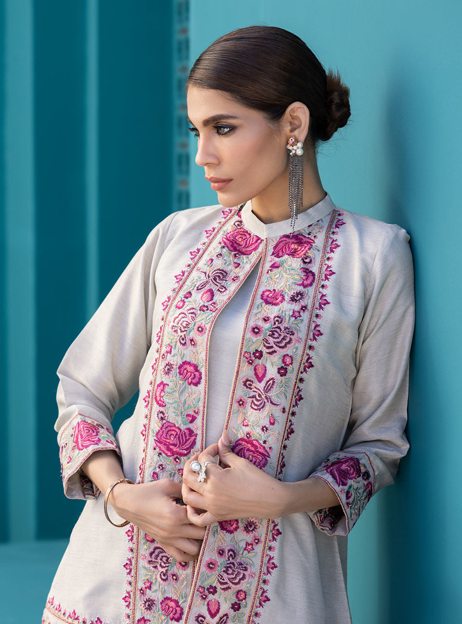 Zainab Chottani | Luxury Pret | MYSTI TAUPE by Zainab Chottani - Designer Dress - Type: Ladies Clothes - Available at Libayah - 100% Original