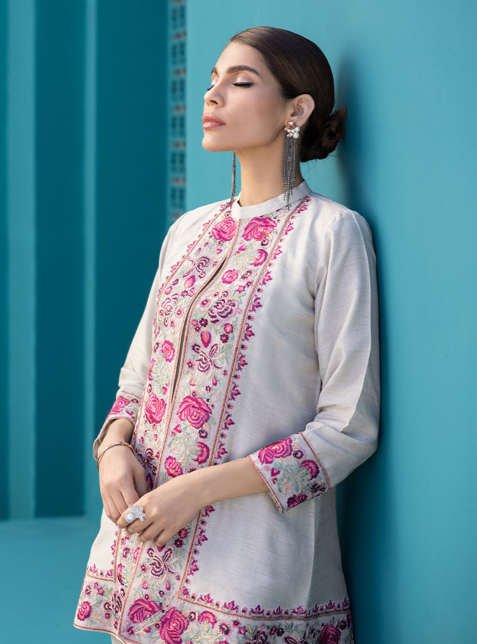 Zainab Chottani | Luxury Pret | MYSTI TAUPE by Zainab Chottani - Designer Dress - Type: Ladies Clothes - Available at Libayah - 100% Original