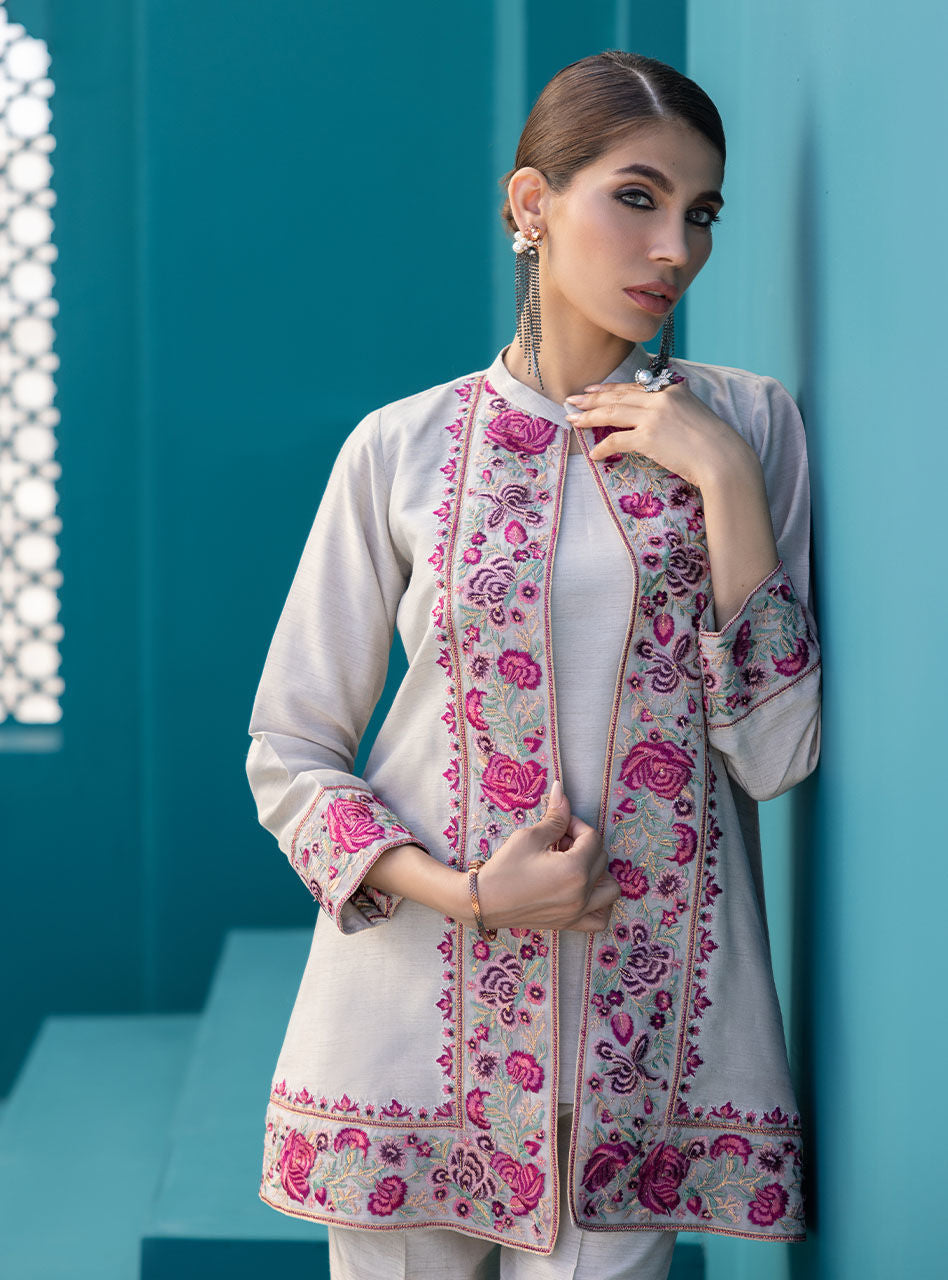 Zainab Chottani | Luxury Pret | MYSTI TAUPE by Zainab Chottani - Designer Dress - Type: Ladies Clothes - Available at Libayah - 100% Original