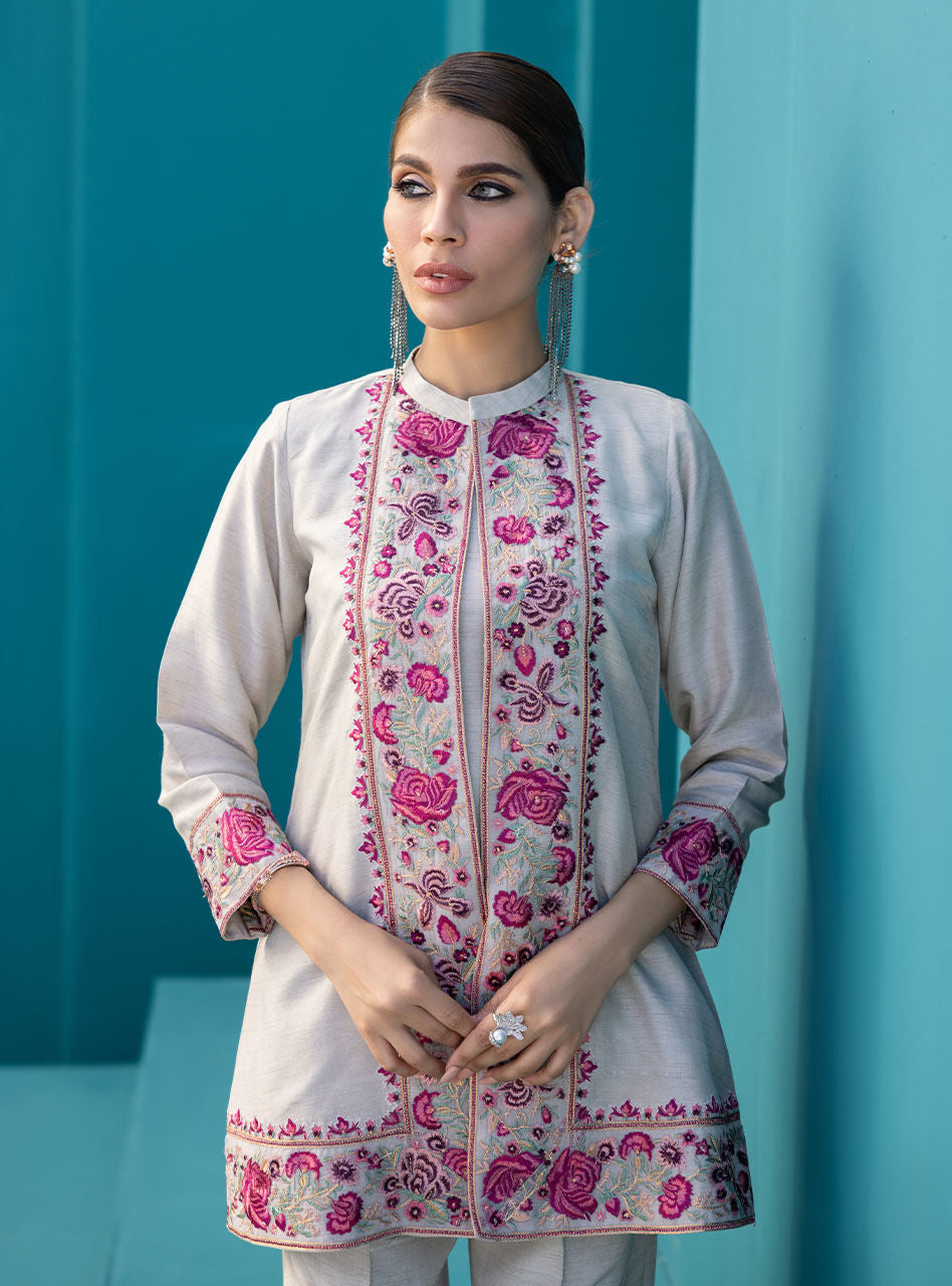 Zainab Chottani | Luxury Pret | MYSTI TAUPE by Zainab Chottani - Designer Dress - Type: Ladies Clothes - Available at Libayah - 100% Original