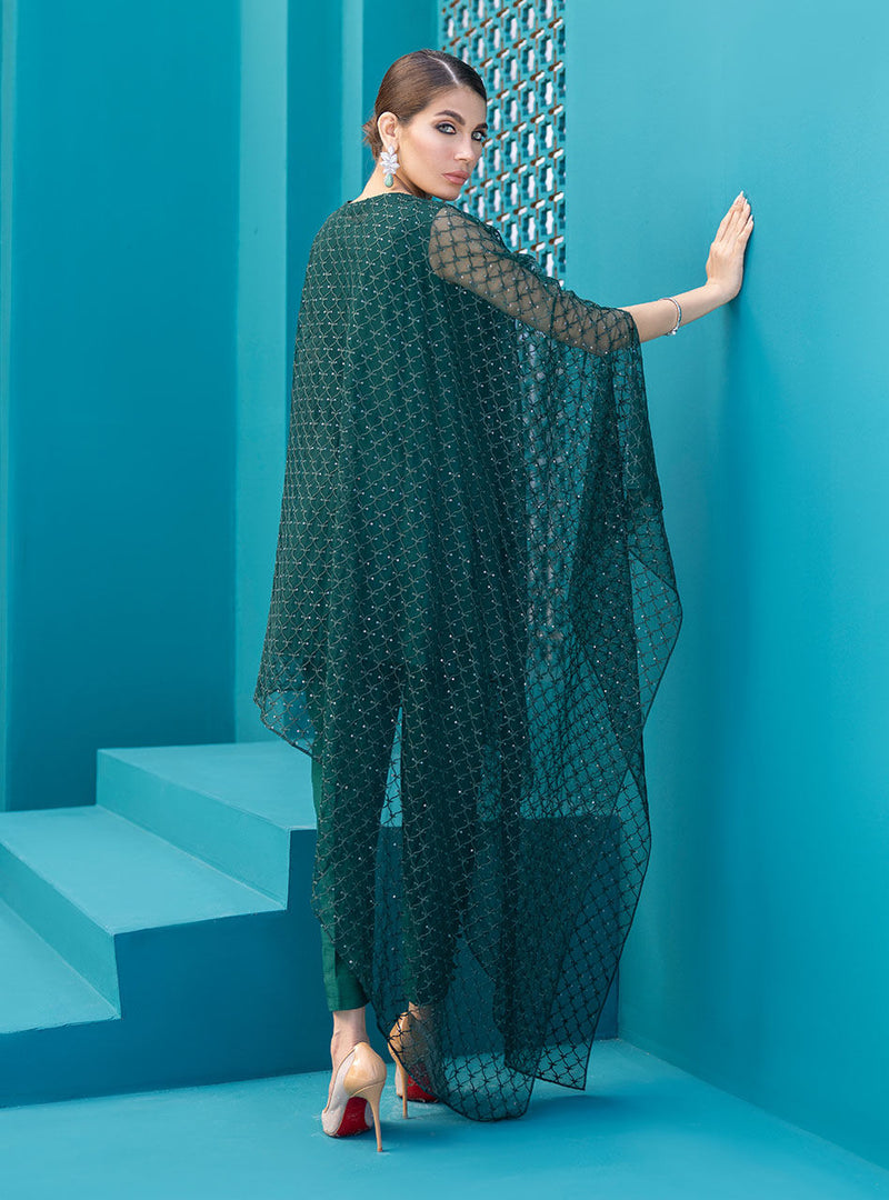 Zainab Chottani | Luxury Pret | EMERALD FRESCO by Zainab Chottani - Designer Dress - Type: Ladies Clothes - Available at Libayah - 100% Original