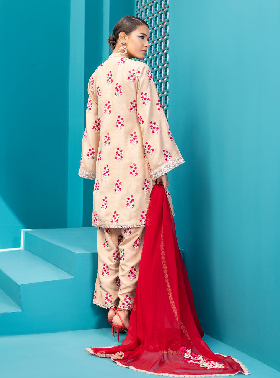 Zainab Chottani | Luxury Pret | SCARLET BLUSH by Zainab Chottani - Designer Dress - Type: Ladies Clothes - Available at Libayah - 100% Original