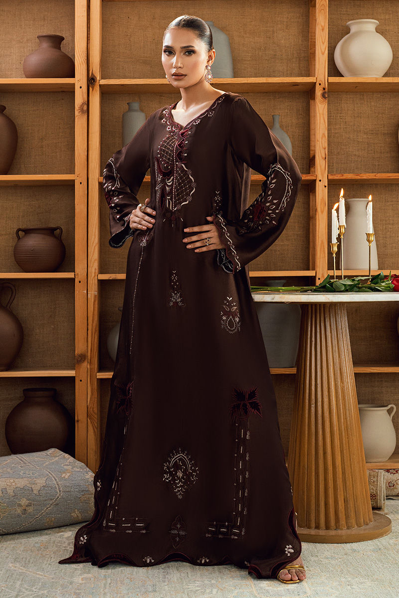 Fatima Khan | Warm Whisper Velvet 25 | Bronze Reverie by Fatima Khan - Designer Dress  - Type : Ladies Clothes - Available at Libayah - 100% Original 