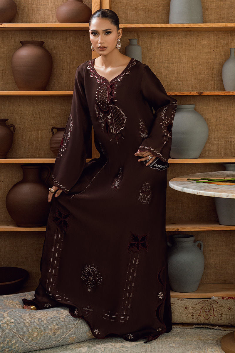 Fatima Khan | Warm Whisper Velvet 25 | Bronze Reverie by Fatima Khan - Designer Dress  - Type : Ladies Clothes - Available at Libayah - 100% Original 