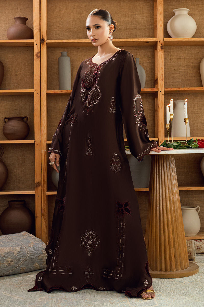 Fatima Khan | Warm Whisper Velvet 25 | Bronze Reverie by Fatima Khan - Designer Dress  - Type : Ladies Clothes - Available at Libayah - 100% Original 
