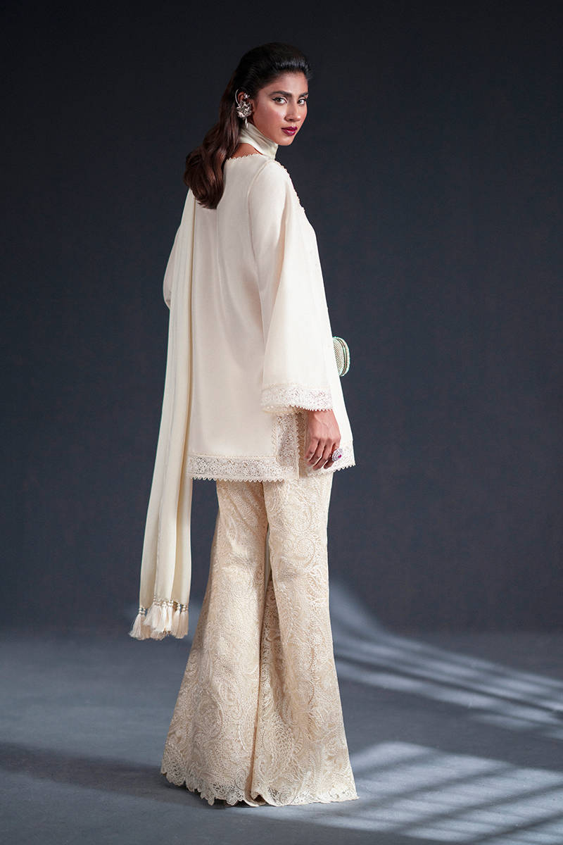 MNR | Chai Coffee Luxury Pret | Saffron Pearl by MNR - Designer Dress - Type: Ladies Clothes - Available at Libayah - 100% Original