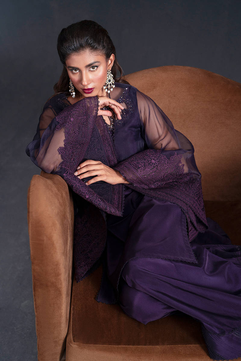 MNR | Chai Coffee Luxury Pret | Lavender Dreams by MNR - Designer Dress - Type: Ladies Clothes - Available at Libayah - 100% Original