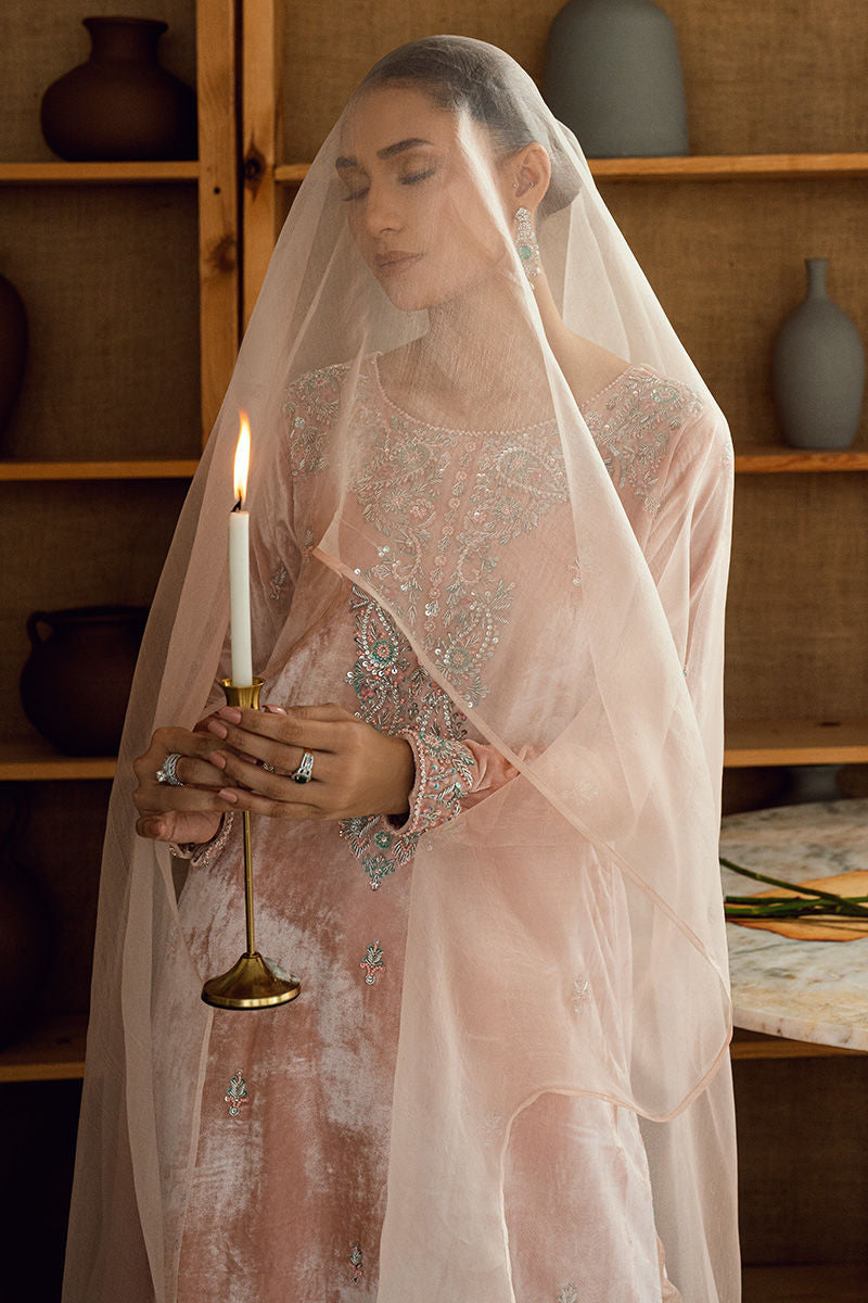 Fatima Khan | Warm Whisper Velvet 25 | Rose Whisper by Fatima Khan - Designer Dress  - Type : Ladies Clothes - Available at Libayah - 100% Original 