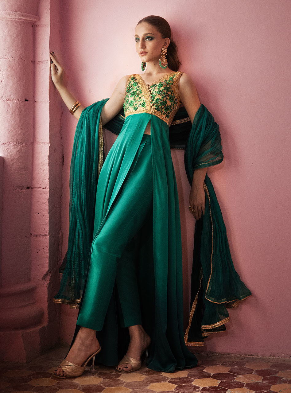 Zainab Chottani | Semi Formals | ABURN GLAZE by Zainab Chottani - Designer Dress - Type: Ladies Clothes - Available at Libayah - 100% Original