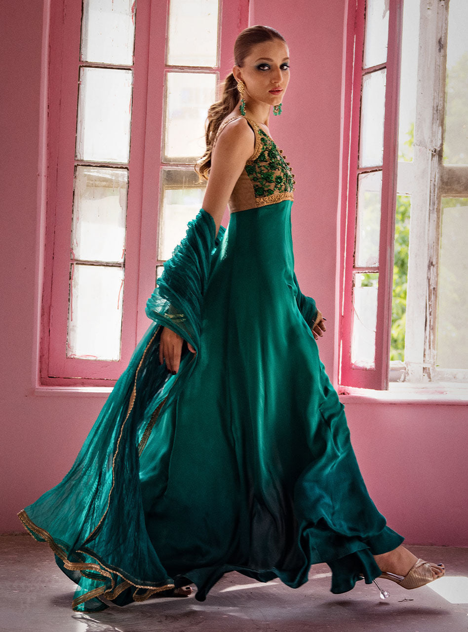 Zainab Chottani | Semi Formals | ABURN GLAZE by Zainab Chottani - Designer Dress - Type: Ladies Clothes - Available at Libayah - 100% Original