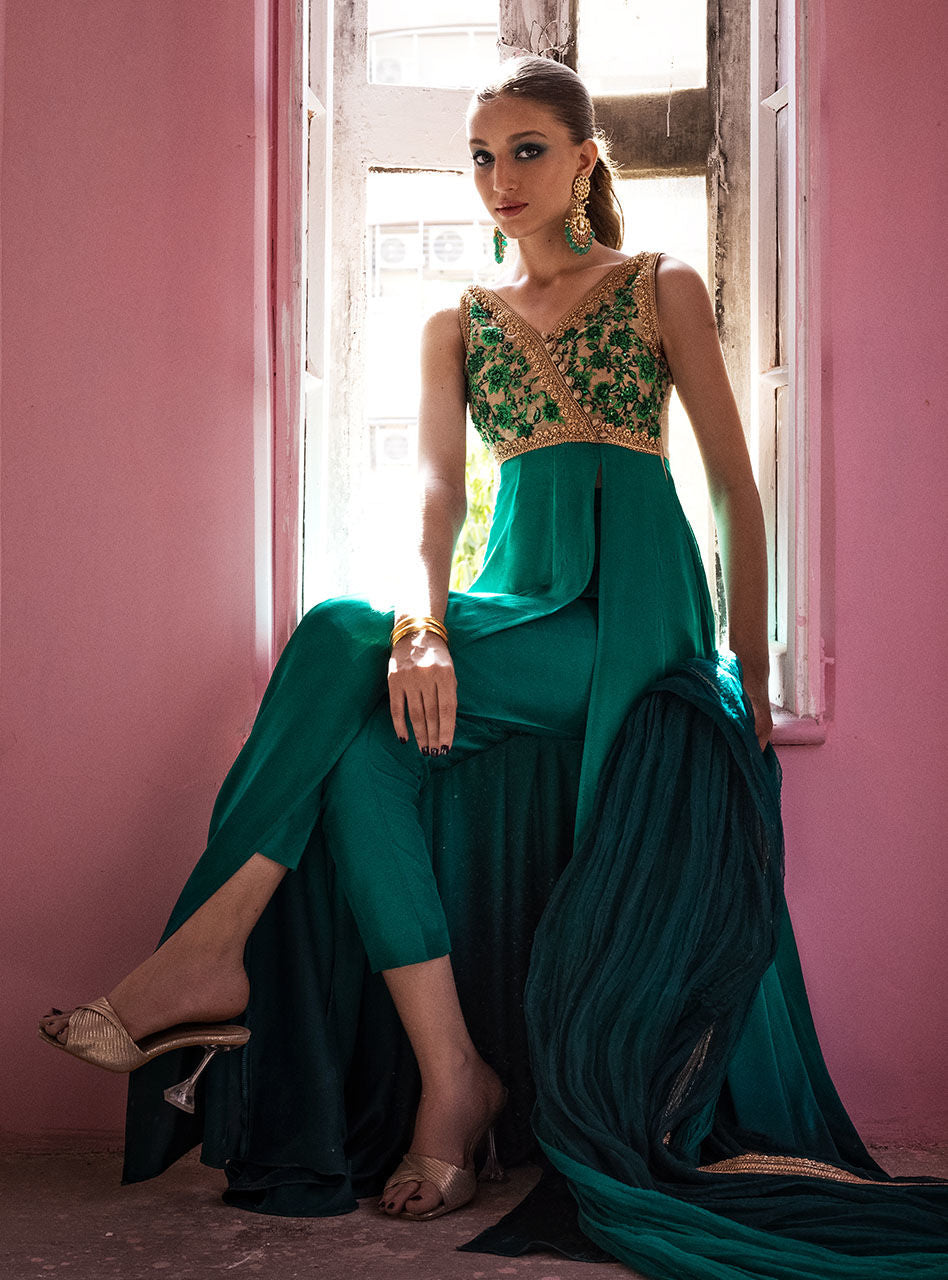 Zainab Chottani | Semi Formals | ABURN GLAZE by Zainab Chottani - Designer Dress - Type: Ladies Clothes - Available at Libayah - 100% Original