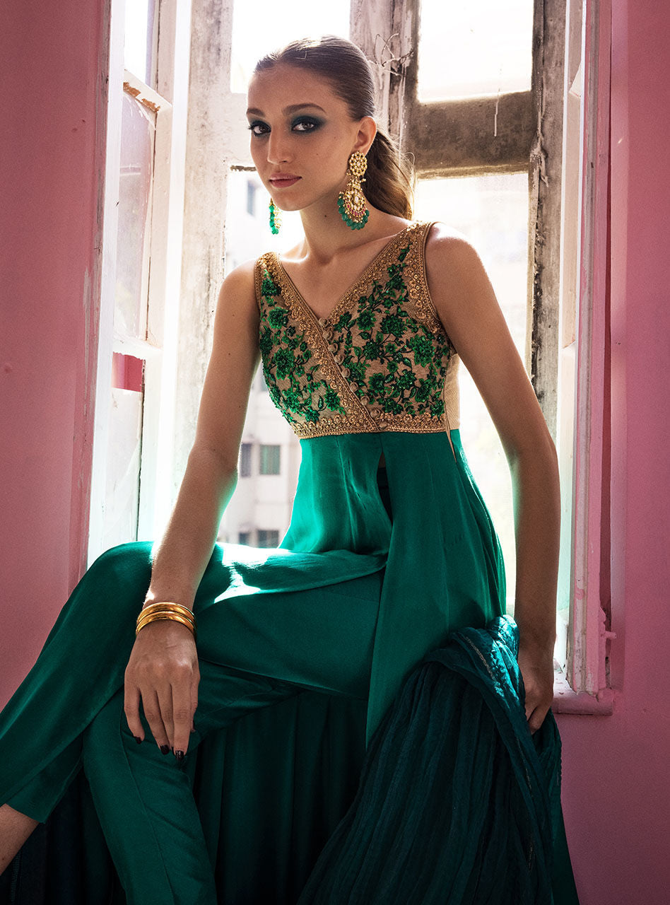 Zainab Chottani | Semi Formals | ABURN GLAZE by Zainab Chottani - Designer Dress - Type: Ladies Clothes - Available at Libayah - 100% Original