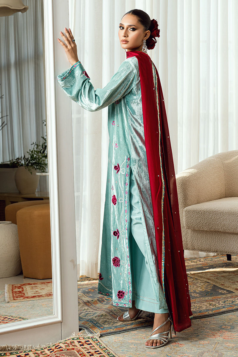 Fatima Khan | Warm Whisper Velvet 25 | Twilight Rose by Fatima Khan - Designer Dress  - Type : Ladies Clothes - Available at Libayah - 100% Original 