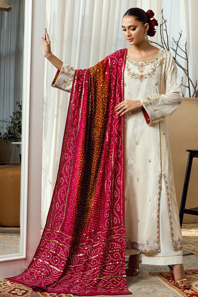 Fatima Khan | Warm Whisper Velvet 25 | Golden Grace by Fatima Khan - Designer Dress  - Type : Ladies Clothes - Available at Libayah - 100% Original 