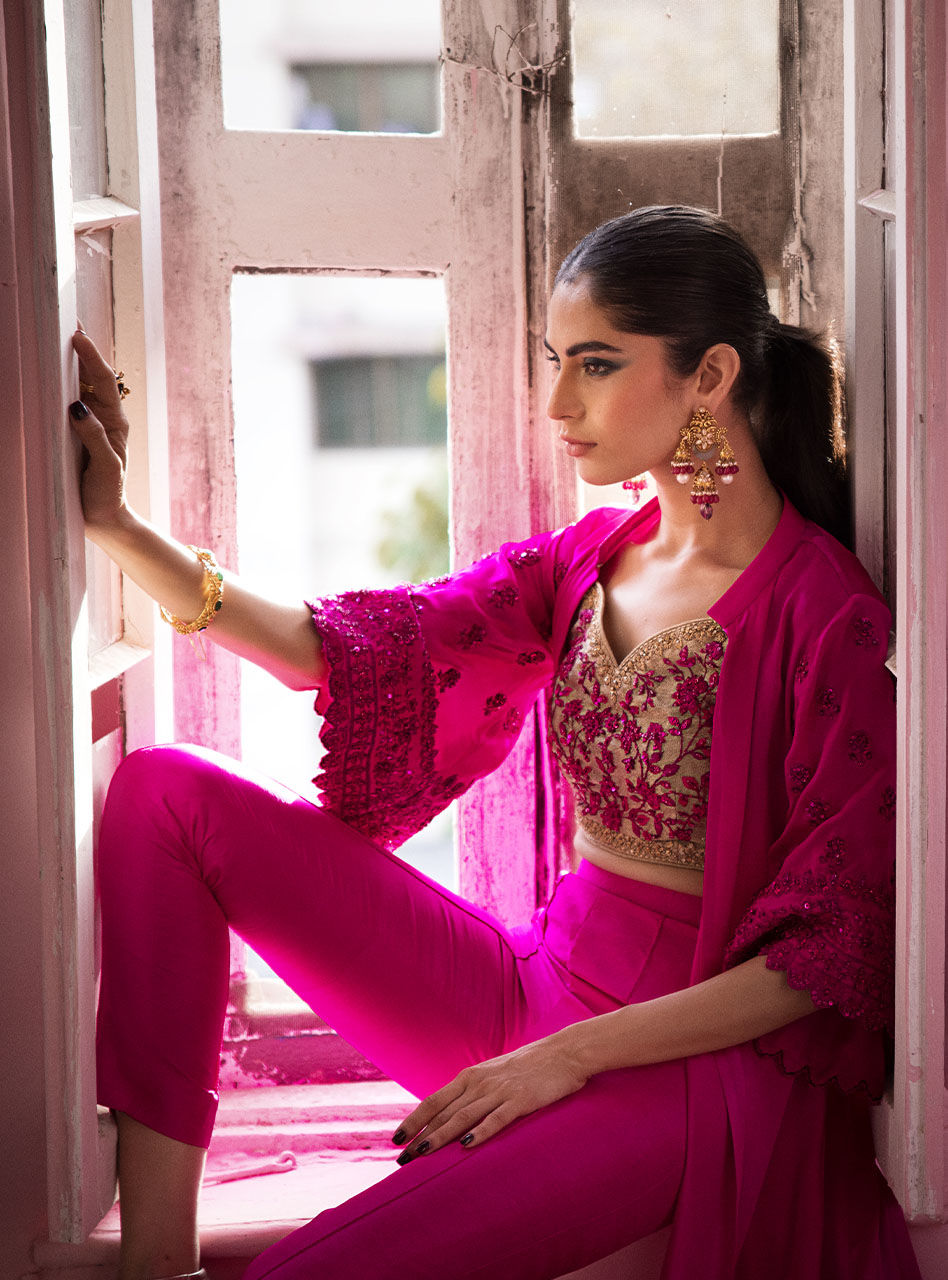 Zainab Chottani | Semi Formals | BLUSHING ROSEATTE by Zainab Chottani - Designer Dress - Type: Ladies Clothes - Available at Libayah - 100% Original