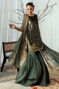 Fatima Khan | Warm Whisper Velvet 25 | Olive Dynasty by Fatima Khan - Designer Dress  - Type : Ladies Clothes - Available at Libayah - 100% Original 