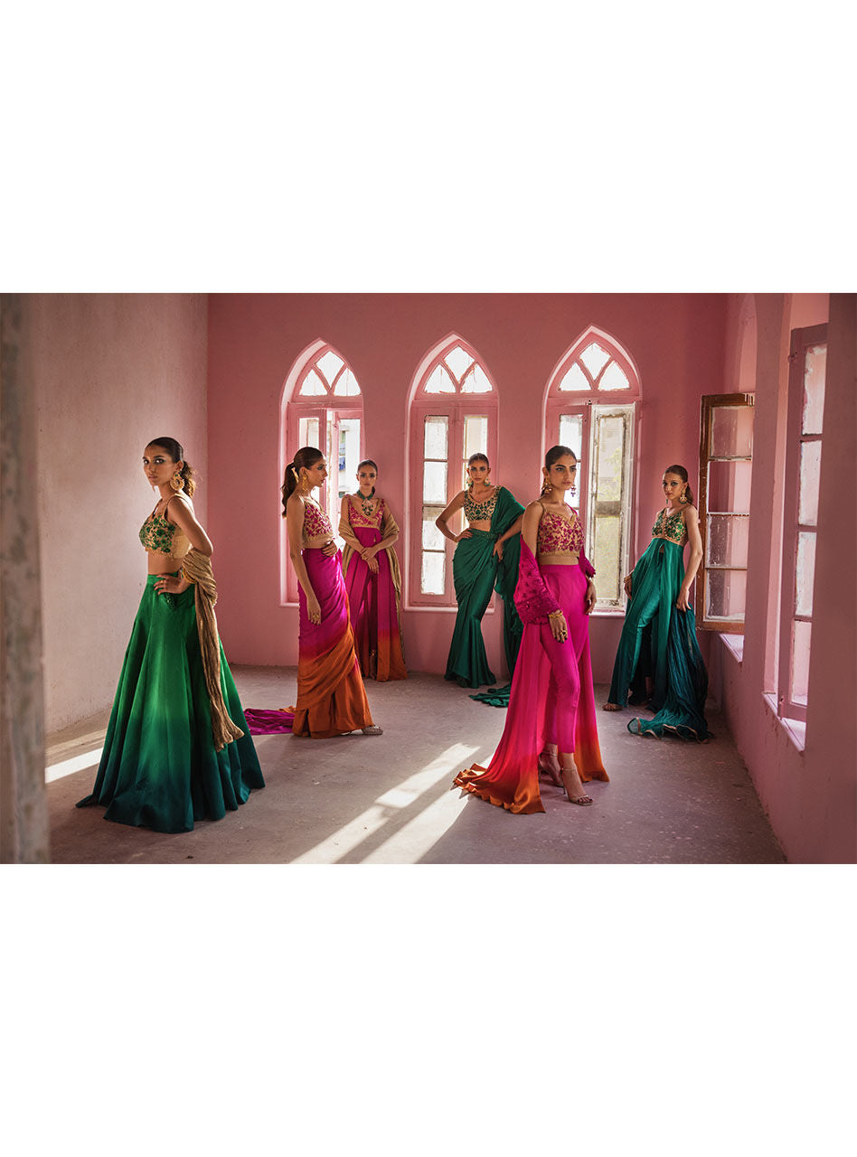 Zainab Chottani | Semi Formals | FUSCHIA QUARTS by Zainab Chottani - Designer Dress - Type: Ladies Clothes - Available at Libayah - 100% Original