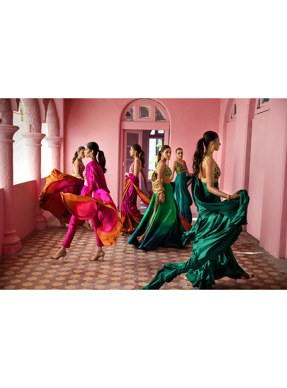 Zainab Chottani | Semi Formals | FUSCHIA QUARTS by Zainab Chottani - Designer Dress - Type: Ladies Clothes - Available at Libayah - 100% Original