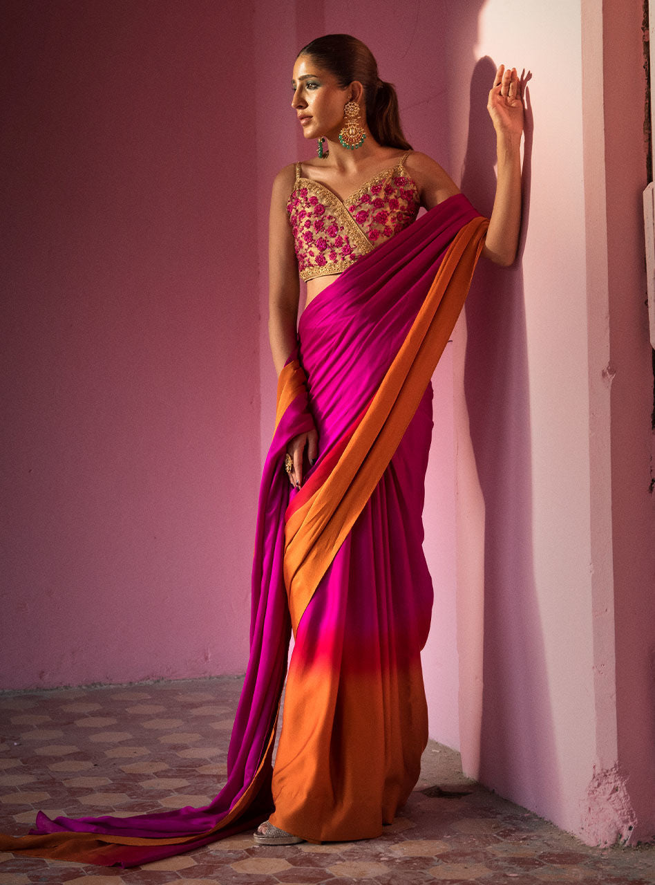 Zainab Chottani | Semi Formals | FUSCHIA QUARTS by Zainab Chottani - Designer Dress - Type: Ladies Clothes - Available at Libayah - 100% Original