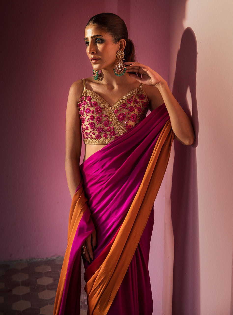 Zainab Chottani | Semi Formals | FUSCHIA QUARTS by Zainab Chottani - Designer Dress - Type: Ladies Clothes - Available at Libayah - 100% Original