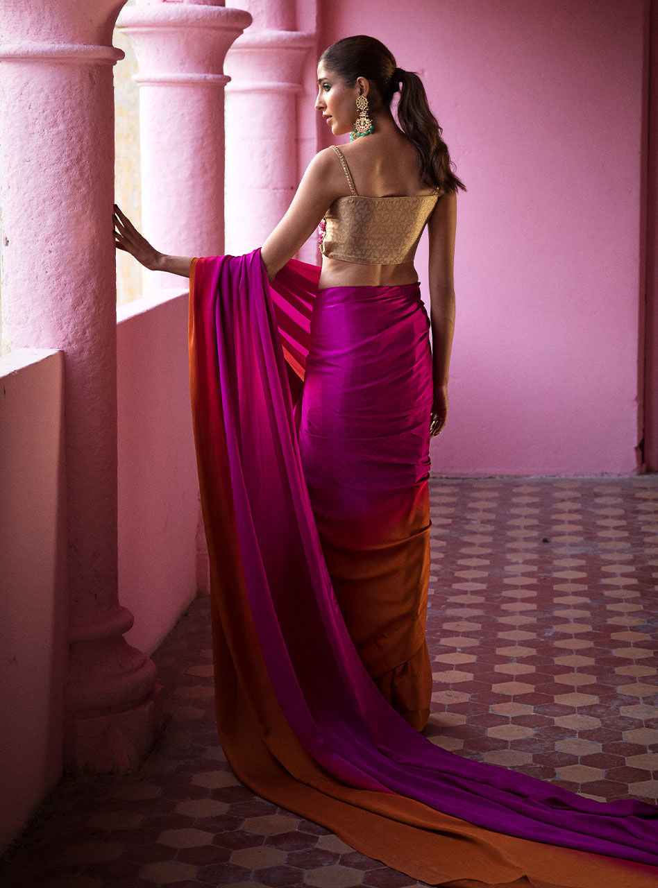 Zainab Chottani | Semi Formals | FUSCHIA QUARTS by Zainab Chottani - Designer Dress - Type: Ladies Clothes - Available at Libayah - 100% Original