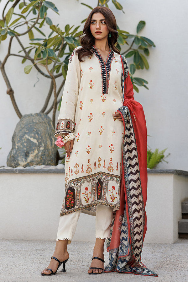 Deepak Perwani | Festive Lawn 24 | KTD4076 by Deepak Perwani - Designer Dress - Type: Ladies Clothes - Available at Libayah - 100% Original