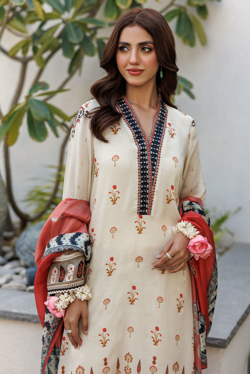 Deepak Perwani | Festive Lawn 24 | KTD4076 by Deepak Perwani - Designer Dress - Type: Ladies Clothes - Available at Libayah - 100% Original