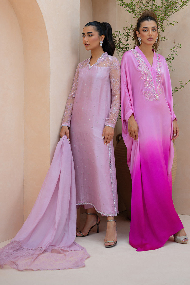 Ansab Jahangir | Luxury Silk Pret | ROSETTE ELEGANZA by Ansab Jahangir - Designer Dress - Type: Ladies Clothes - Available at Libayah - 100% Original