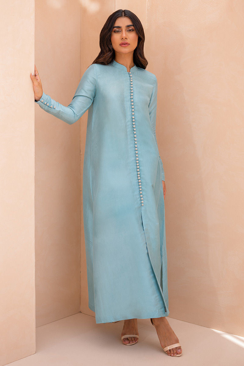 Ansab Jahangir | Luxury Silk Pret | AURORA FROST by Ansab Jahangir - Designer Dress - Type: Ladies Clothes - Available at Libayah - 100% Original