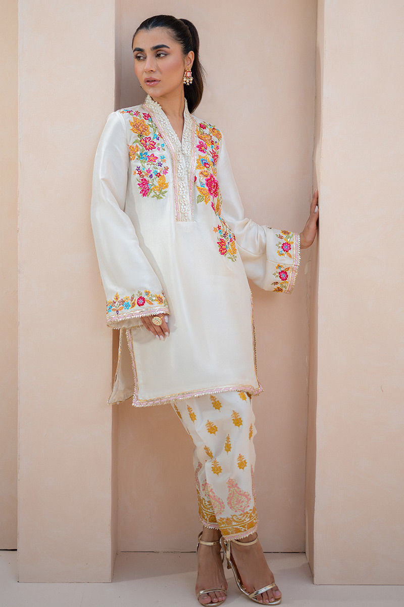 Ansab Jahangir | Luxury Silk Pret | ETHEREAL WHISPER by Ansab Jahangir - Designer Dress - Type: Ladies Clothes - Available at Libayah - 100% Original