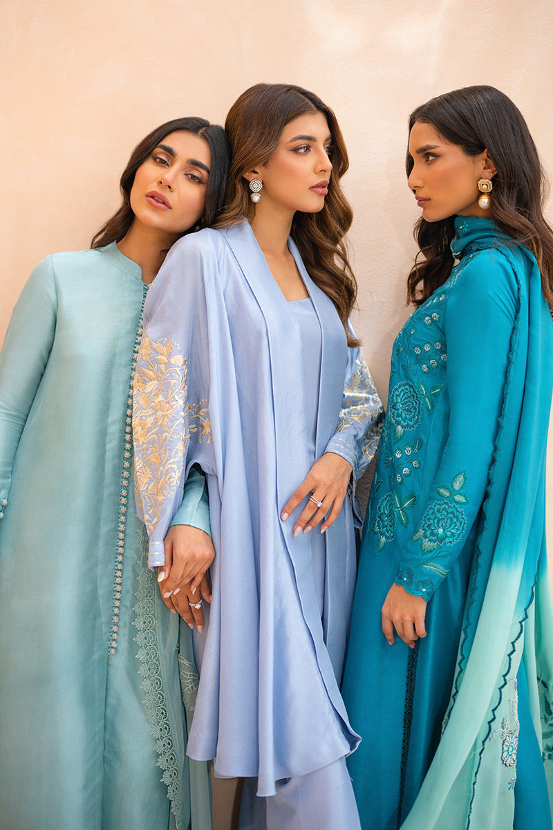 Ansab Jahangir | Luxury Silk Pret | LUMINARA by Ansab Jahangir - Designer Dress - Type: Ladies Clothes - Available at Libayah - 100% Original