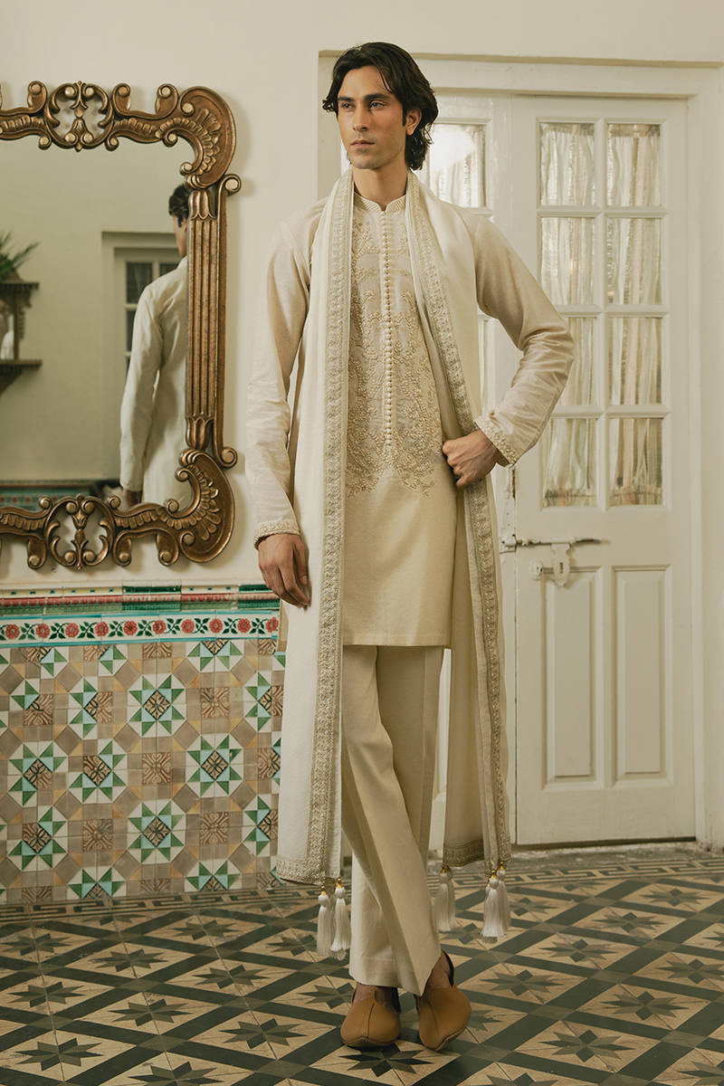 Pakisatni Menswear | Mohsin Naveed Ranjah | Afnaan by MNR - Designer Dress - Type: MensWear - Available at Libayah - 100% Original