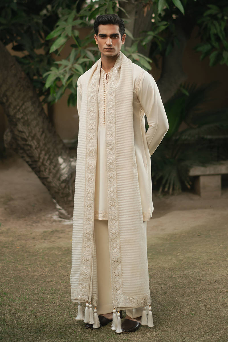 Pakisatni Menswear | Mohsin Naveed Ranjah | Zaydan by MNR - Designer Dress - Type: MensWear - Available at Libayah - 100% Original