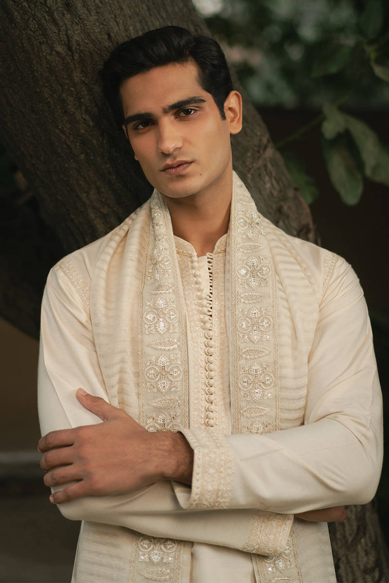 Pakisatni Menswear | Mohsin Naveed Ranjah | Zaydan by MNR - Designer Dress - Type: MensWear - Available at Libayah - 100% Original