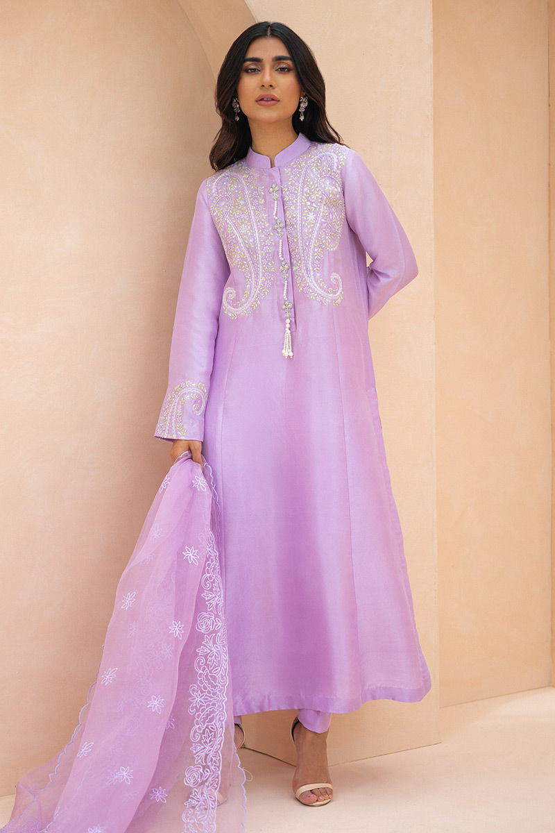 Ansab Jahangir | Luxury Silk Pret | AMARANTHINE by Ansab Jahangir - Designer Dress - Type: Ladies Clothes - Available at Libayah - 100% Original