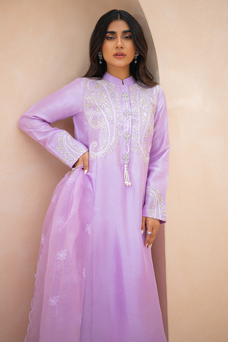 Ansab Jahangir | Luxury Silk Pret | AMARANTHINE by Ansab Jahangir - Designer Dress - Type: Ladies Clothes - Available at Libayah - 100% Original