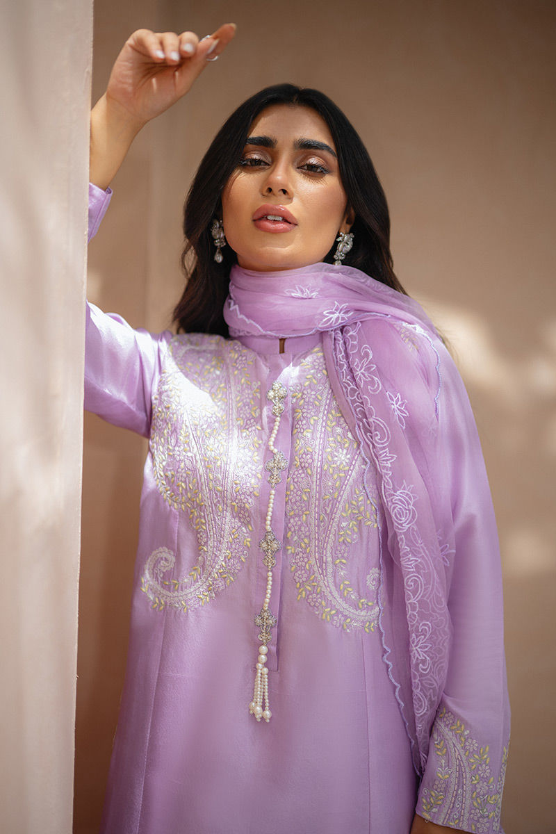 Ansab Jahangir | Luxury Silk Pret | AMARANTHINE by Ansab Jahangir - Designer Dress - Type: Ladies Clothes - Available at Libayah - 100% Original