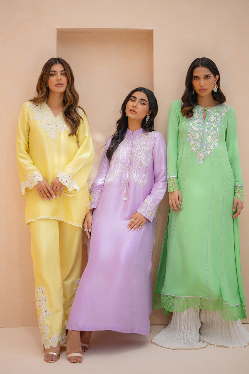 Ansab Jahangir | Luxury Silk Pret | AMARANTHINE by Ansab Jahangir - Designer Dress - Type: Ladies Clothes - Available at Libayah - 100% Original