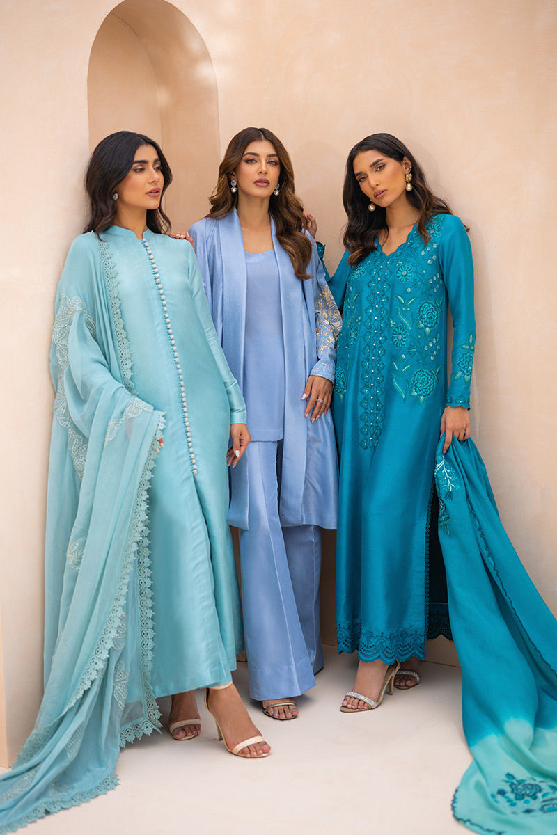 Ansab Jahangir | Luxury Silk Pret | MARINA by Ansab Jahangir - Designer Dress - Type: Ladies Clothes - Available at Libayah - 100% Original