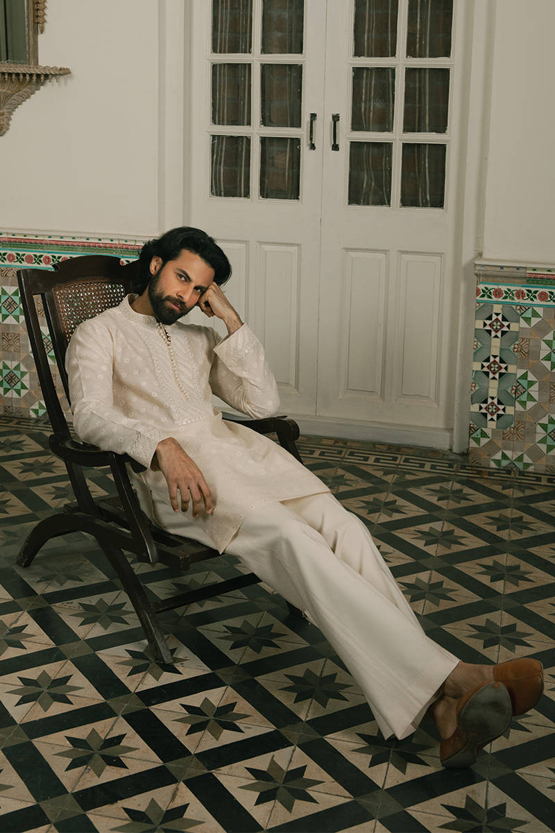 Pakisatni Menswear | Mohsin Naveed Ranjah | Mahbeer by MNR - Designer Dress - Type: MensWear - Available at Libayah - 100% Original