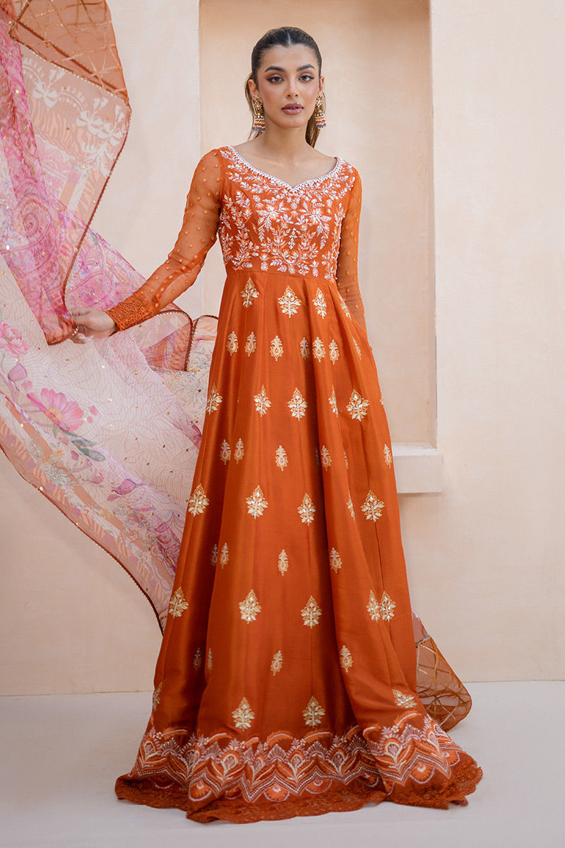 Ansab Jahangir | Luxury Silk Pret | AMBER LUXURIA by Ansab Jahangir - Designer Dress - Type: Ladies Clothes - Available at Libayah - 100% Original