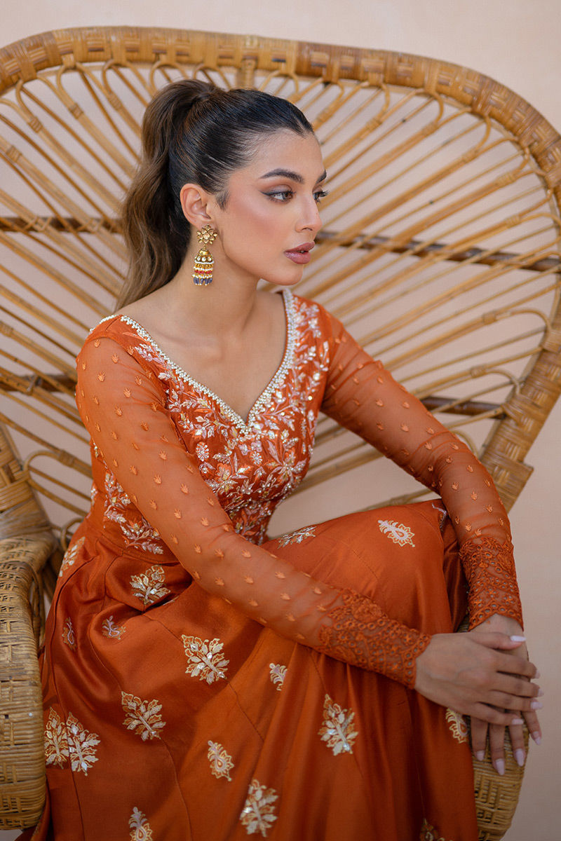 Ansab Jahangir | Luxury Silk Pret | AMBER LUXURIA by Ansab Jahangir - Designer Dress - Type: Ladies Clothes - Available at Libayah - 100% Original