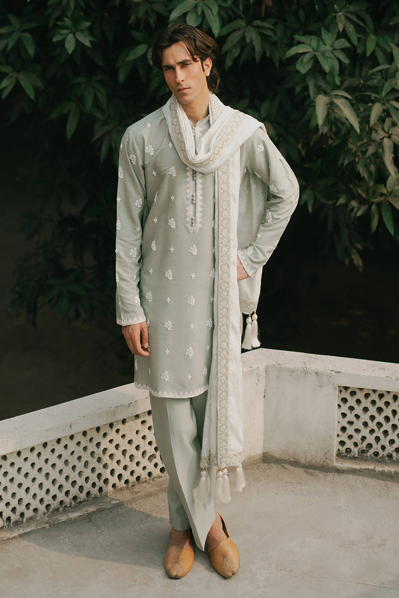 Pakisatni Menswear | Mohsin Naveed Ranjah | Zaid by MNR - Designer Dress - Type: MensWear - Available at Libayah - 100% Original
