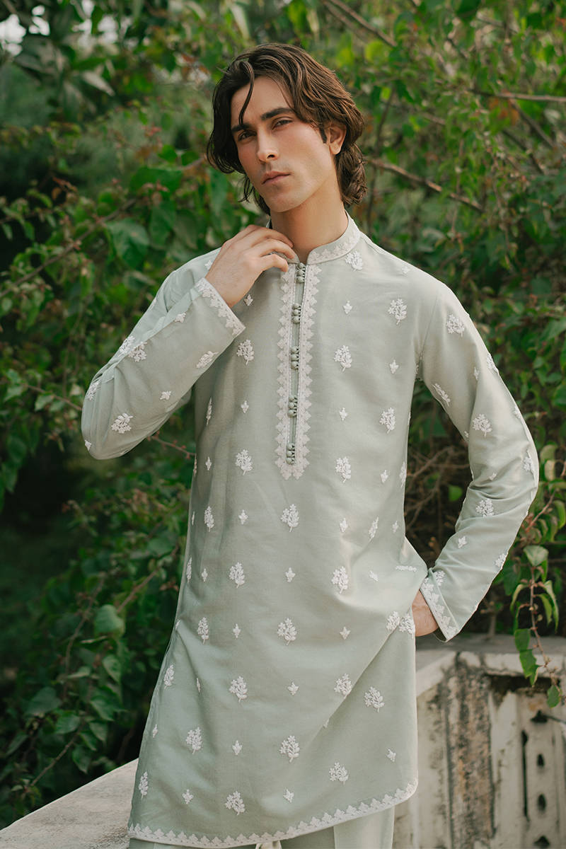 Pakisatni Menswear | Mohsin Naveed Ranjah | Zaid by MNR - Designer Dress - Type: MensWear - Available at Libayah - 100% Original
