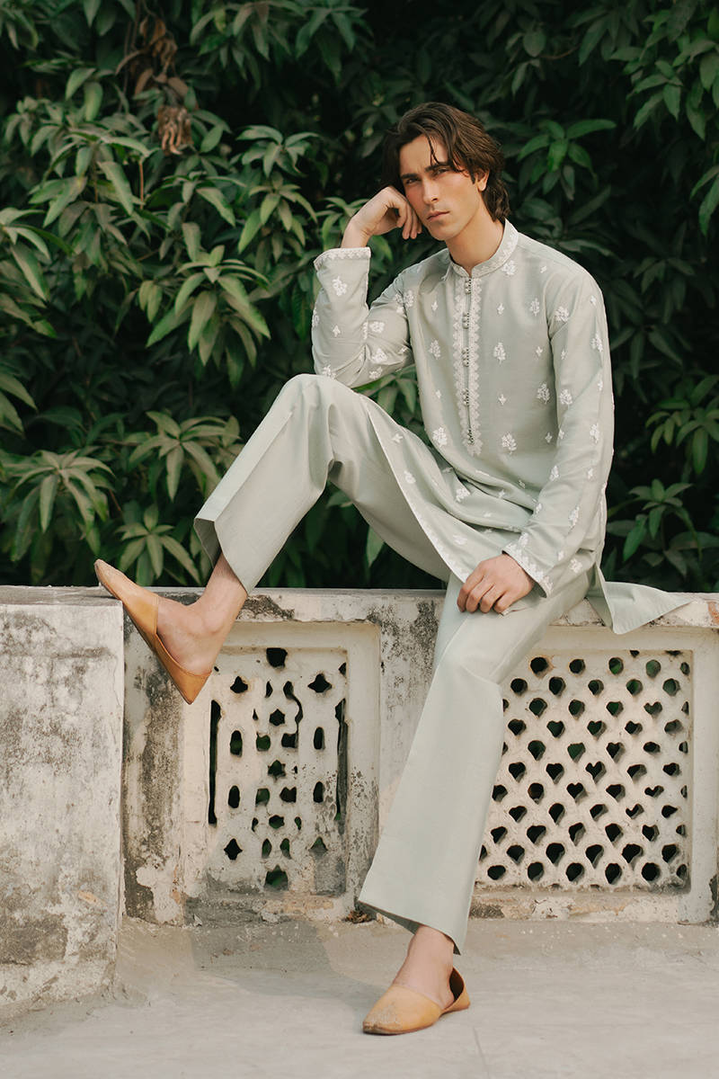 Pakisatni Menswear | Mohsin Naveed Ranjah | Zaid by MNR - Designer Dress - Type: MensWear - Available at Libayah - 100% Original