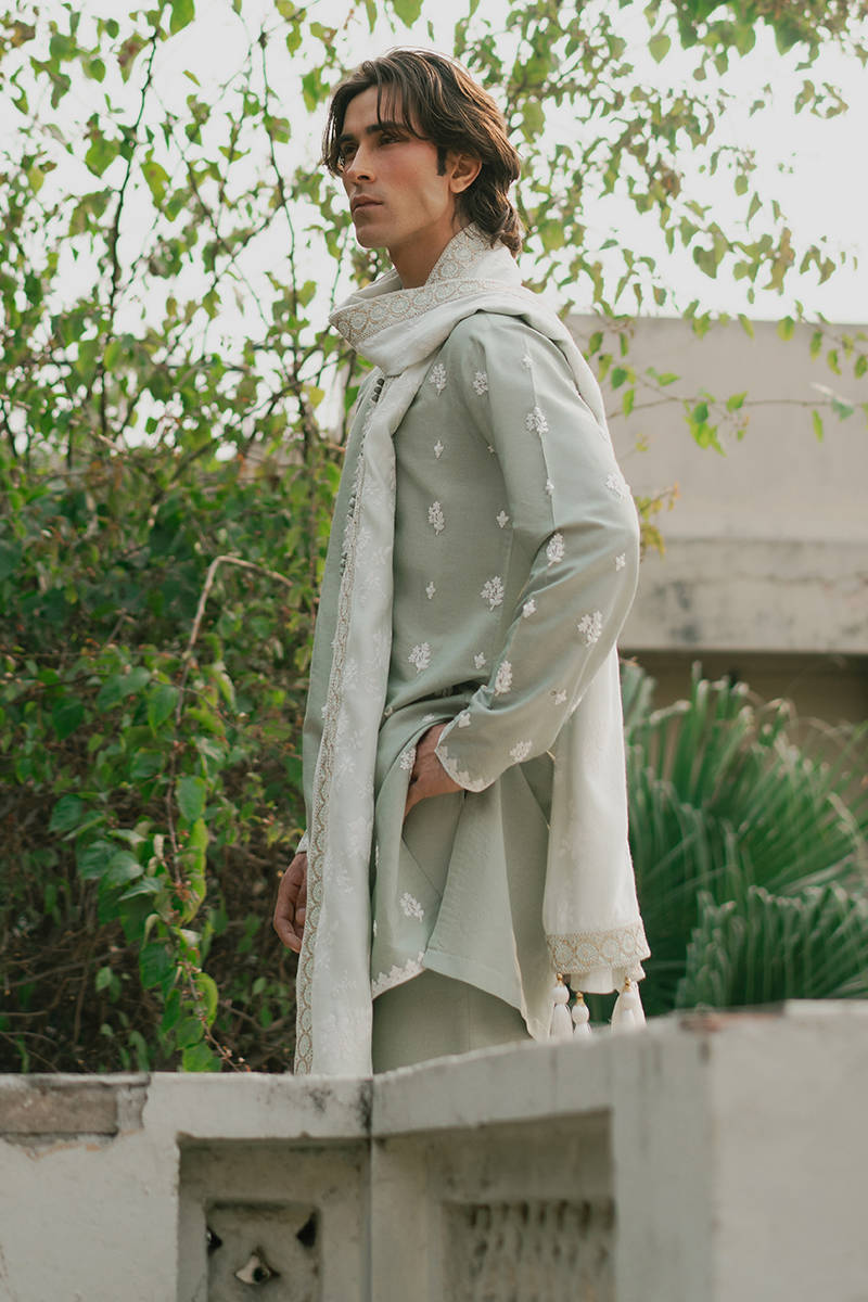 Pakisatni Menswear | Mohsin Naveed Ranjah | Zaid by MNR - Designer Dress - Type: MensWear - Available at Libayah - 100% Original