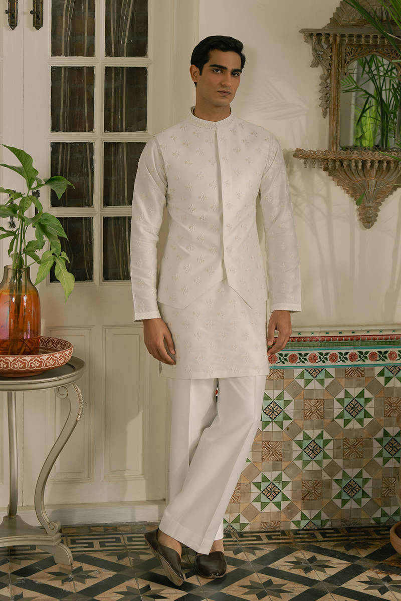 Pakisatni Menswear | Mohsin Naveed Ranjah | Oham by MNR - Designer Dress - Type: MensWear - Available at Libayah - 100% Original