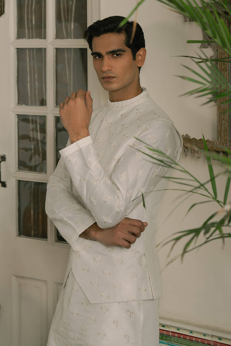 Pakisatni Menswear | Mohsin Naveed Ranjah | Oham by MNR - Designer Dress - Type: MensWear - Available at Libayah - 100% Original