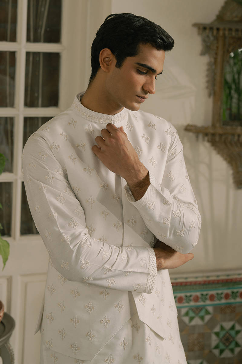 Pakisatni Menswear | Mohsin Naveed Ranjah | Oham by MNR - Designer Dress - Type: MensWear - Available at Libayah - 100% Original